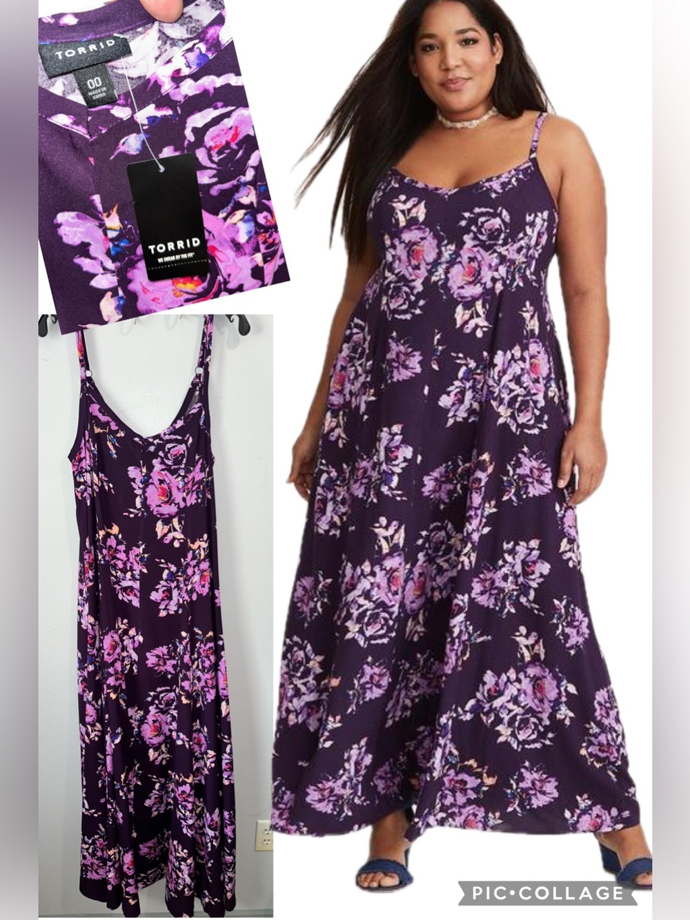 TORRID Trapeze Tank Maxi Dress - Sz 00 (M 10) NWT